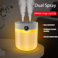 Humidity Digital Display Double Spray Humidifier